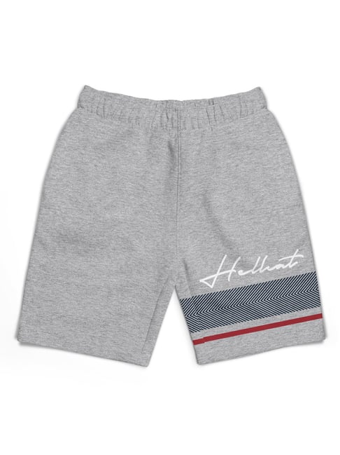 HELLCAT Kids Grey Printed Shorts-picture-36