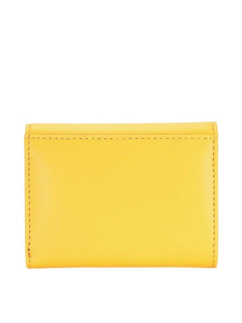 Buy Fastrack Yellow Solid Tri-Fold Wallet for Women Online At Best ...