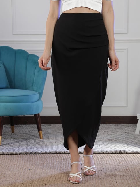 Eloquii Women's Plus Size The 365 Suit Twist Detail Pencil Skirt, 24 -  Totally Black : Target