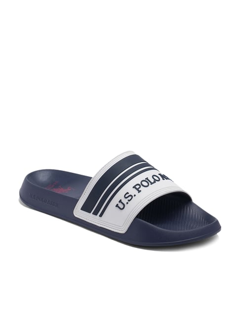 Buy U.S. Polo Assn. Men s Navy Slides for Men at Best Price Tata