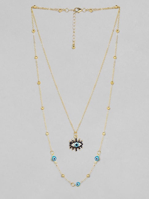 Turkish Evil Eye Layered Necklace | Evil Eye Protection Necklace - Necklaces  Blue - Aliexpress