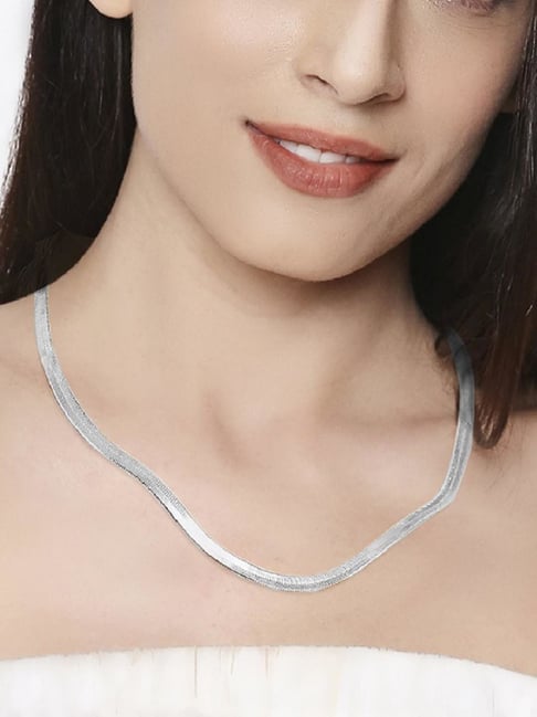 Thin Sterling Silver Snake Chain Necklace + Silver 925 Stunning Unique  Rollo Chain Y Necklace - Walmart.com