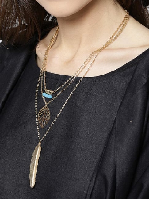 Gold hot sale bohemian necklace