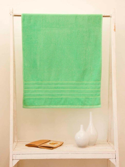 Ariana Select Green Cotton Quick Dry Bath Towel