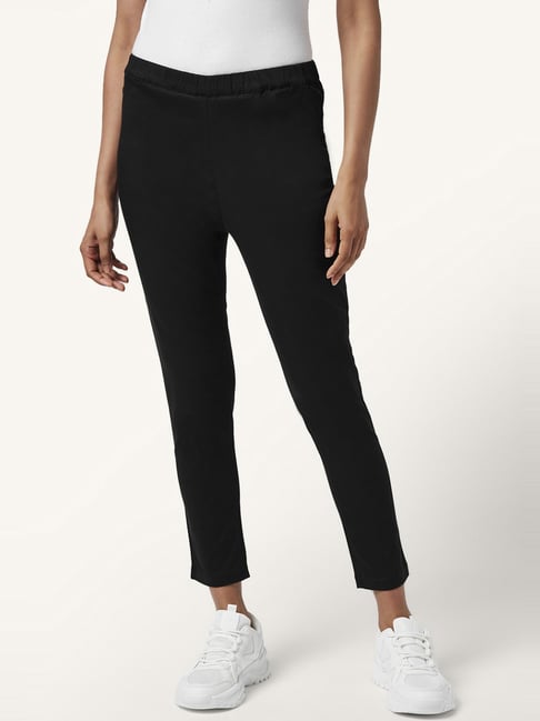 Buy Akkriti by Pantaloons Black Regular Fit Pants for Women Online @ Tata  CLiQ