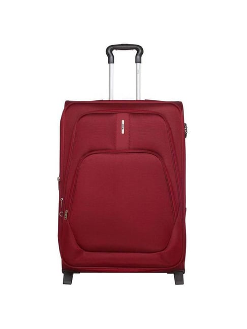 VIP Mercury Red Solid Soft Small Trolley Bag - 39 cm