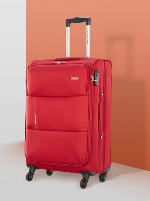 Buy VIP Widget Red Solid Soft Medium Trolley Bag 41.5 cm Online At Best Price Tata CLiQ