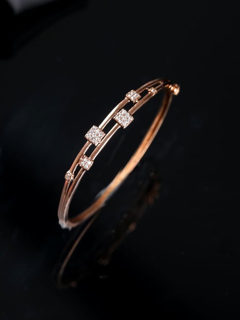 Buy CARATGLITZ Designer Nova Bracelet Jewellery Gold and Diamond Bracelet  for Women at Amazon.in