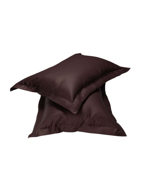 Stoa Paris Date Night Brown Polyester 300 TC Pillow Cover - Set of 2