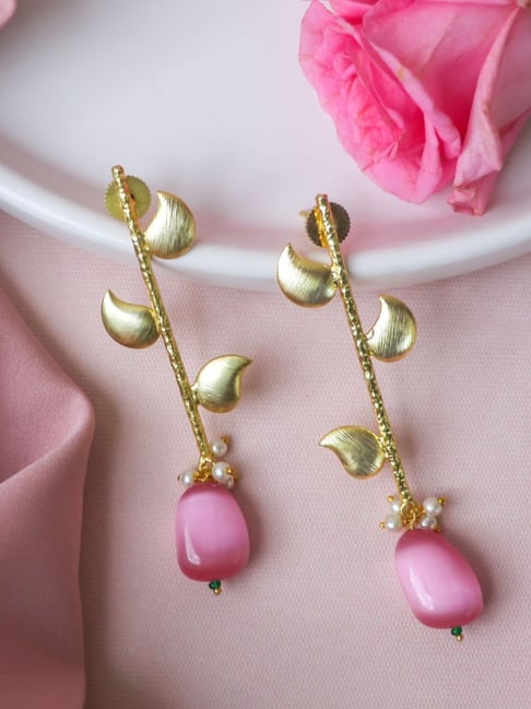Pink Ombre Rhinestone Earrings, Pink Long Earrings, Pink Pageant Earrings,  Pink Competition Earrings - Etsy