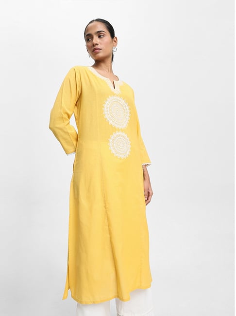 Utsa shop yellow kurta