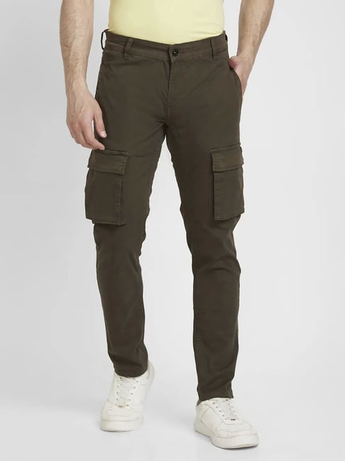 Buy YGdeals Men's Regular Fit Cotton Pants (YG-CARGO-0001_Black-Army_28) at  Amazon.in