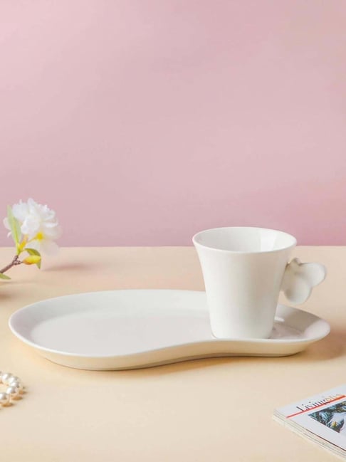 Riona Ceramic Tea Cup White