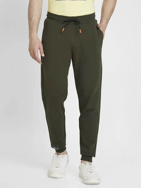 Spykar Olive  Regular Fit Joggers-picture-25