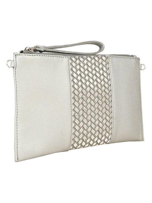 Bottega Veneta Silver Intrecciato Beaded Ayers Knot Clutch Silver Hardware,  2004 Available For Immediate Sale At Sotheby's