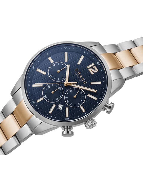Buy Obaku V205GUCLSH Skov Dual Time Watch for Men at Best Price