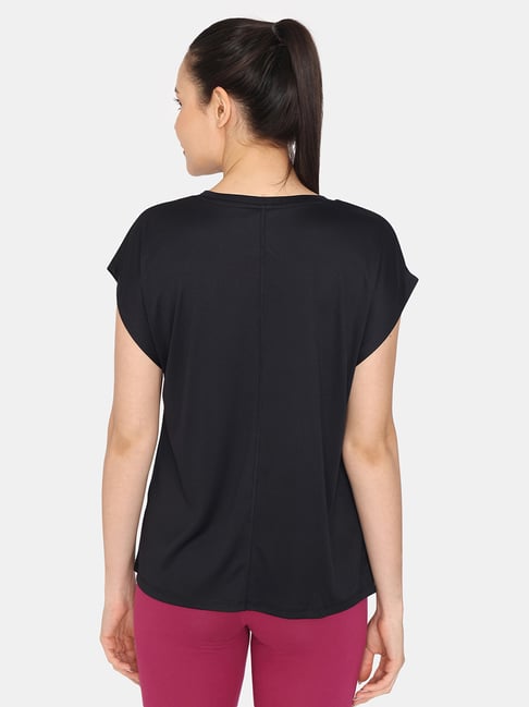 Zelocity by Zivame Black T-Shirt