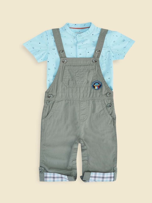 Little Boys Adjustable Denim Pants Cute Print Overalls Baby - Temu