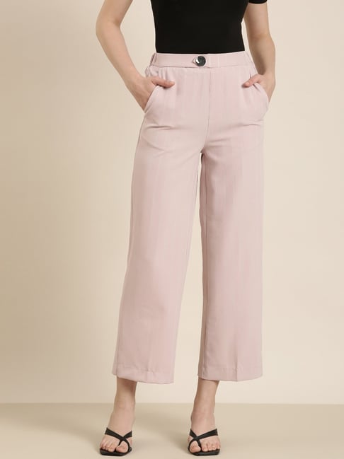 Buy TNQ Women's Rayon Striped Culottes Capri/Short Trousers/Striped Palazzo  (L, Onion Pink) Online In India At Discounted Prices