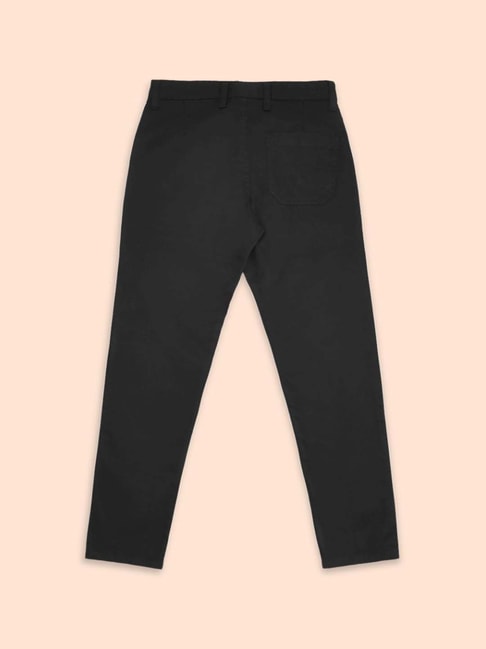 Charcoal Black Cotton Pants