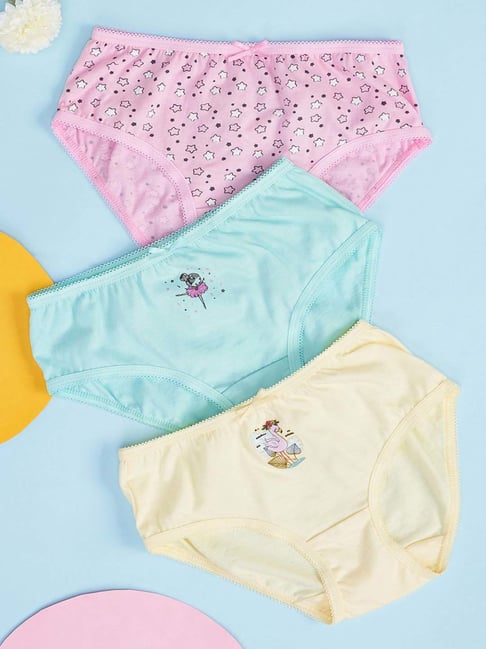 Pantaloons Junior Kids Multicolor Cotton Printed Panties