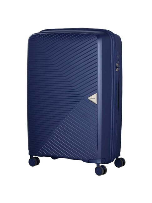 Buy Wenger Blue Striped Hard Large Trolley Bag 32 cm Online At