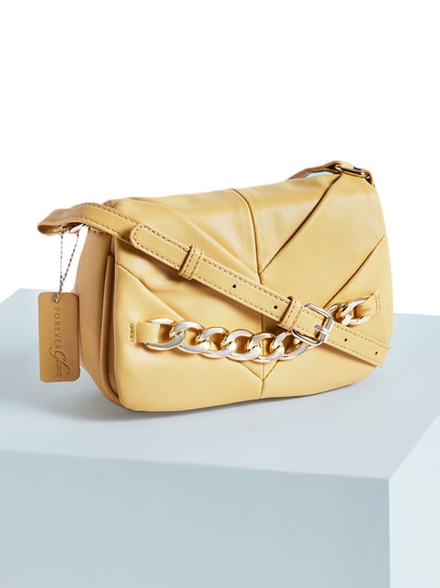 Forever Glam by Pantaloons Yellow Small Cross Body Bag-picture-41