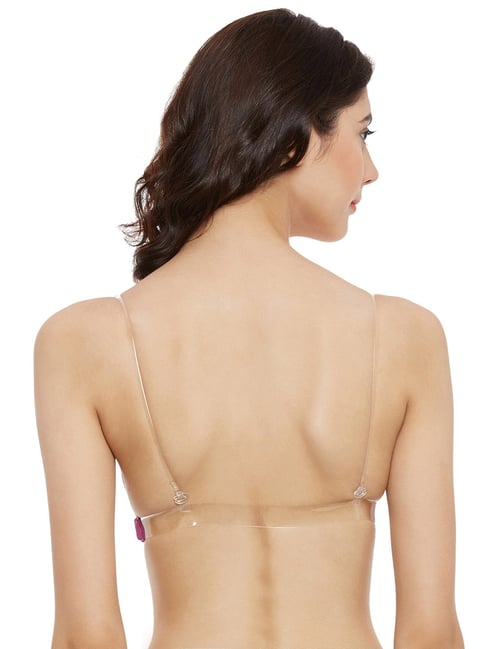 Clovia Cotton Bra With Transparent Straps & Back Women Full
