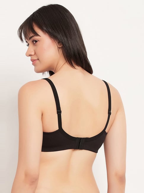 Clovia Black Cotton Full Coverage Bra