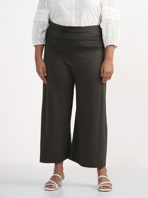 Gia Studios High Rise Pleated Straight Trousers | Neiman Marcus