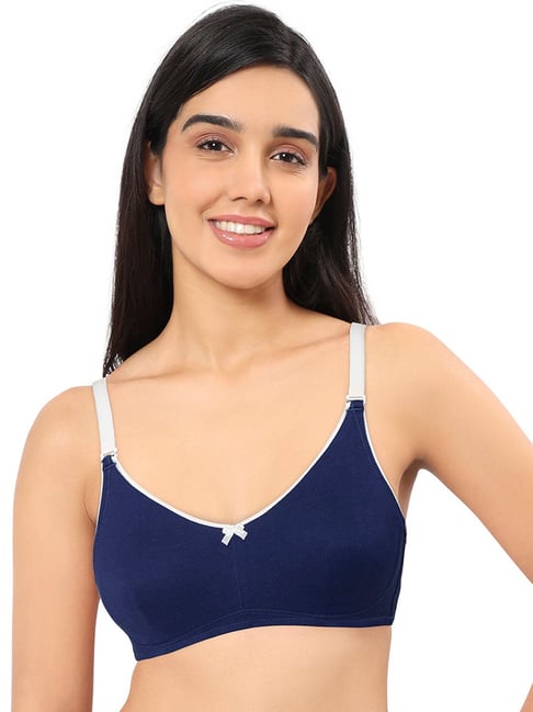Buy Amante Blue Cotton T-Shirt Bra for Women Online @ Tata CLiQ