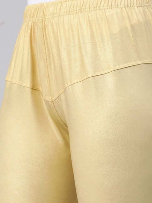 Golden color shimmer leggings-cokhiquangminh.vn