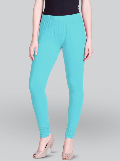 Turquoise High Waist Wide Waistband Leggings · Filly Flair