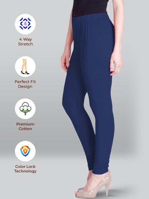 Lyra Indigo Cotton Full Length Leggings