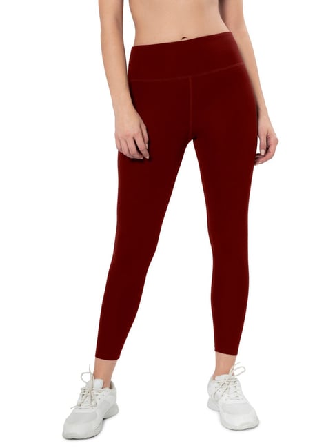 Buy Zelocity High Rise High Quality Stretch Leggings - Ibis Rose at Rs.598  online | Activewear online