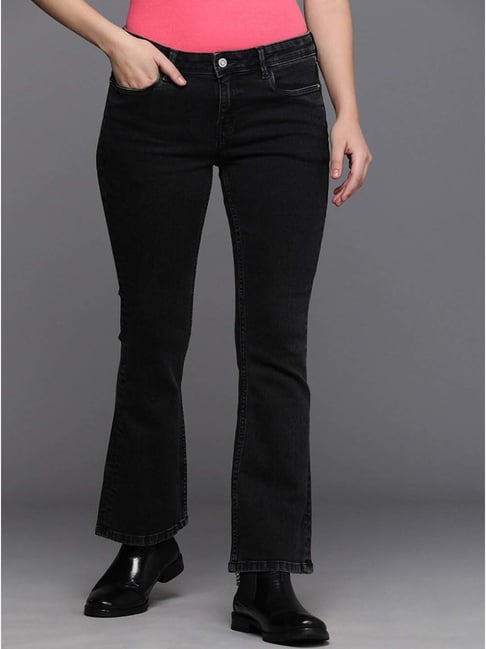 Allen Solly Black Cotton Mid Rise Jeans-picture-28