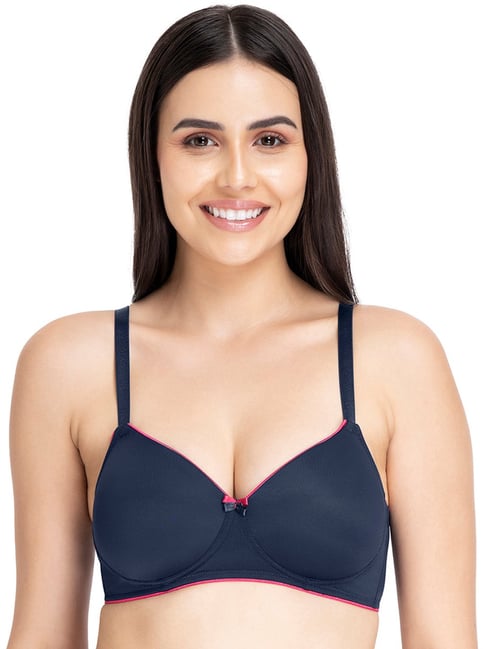 Amante Navy Padded T-Shirt Bra