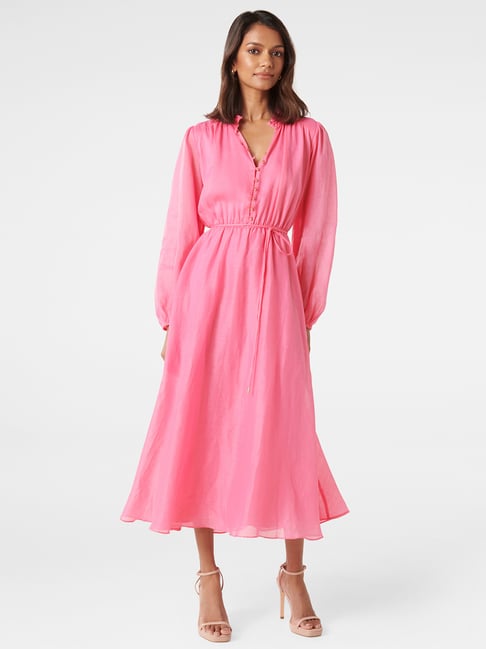 forever new pink midi dress Mattea One Shoulder Midi Dress Soft Pink