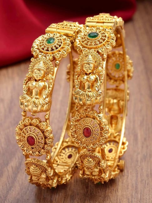 Temple jewellery bangles hot sale with price