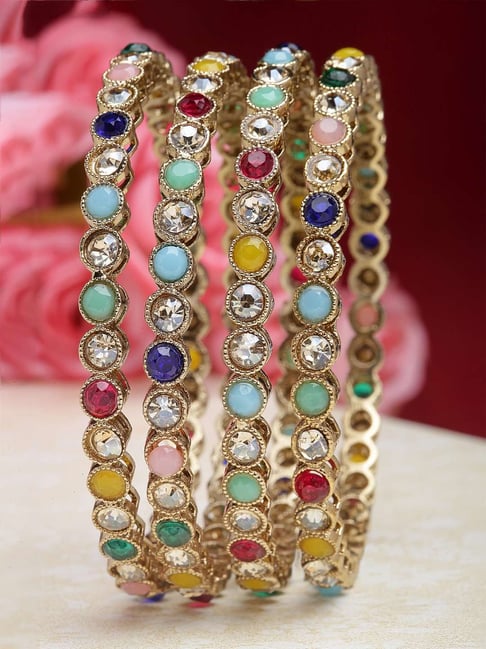 Vintage Multi Color Gold Jade Bracelet – Boylerpf