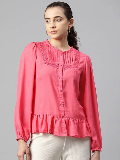 Melon by PlusS Pink Regular Fit Top-picture-14