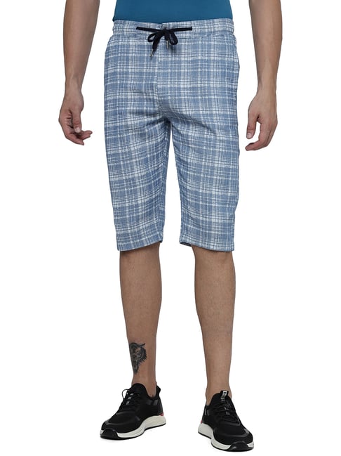 JadeBlue Blue Slim Fit Cotton Capris