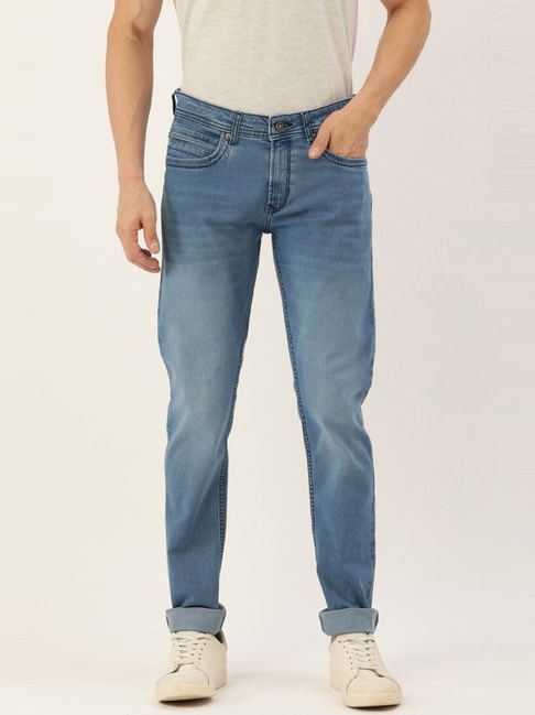 Buy Peter England Mens Regular Fit Navy Mens Jeans Online - Lulu  Hypermarket India