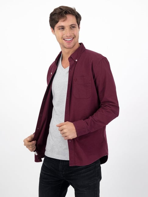 Black Coffee Men Formal Maroon Shirt - Buy MAROON Black Coffee Men Formal  Maroon Shirt Online at Best Prices in India