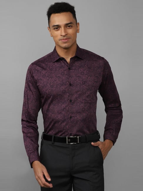 allen solly purple shirt