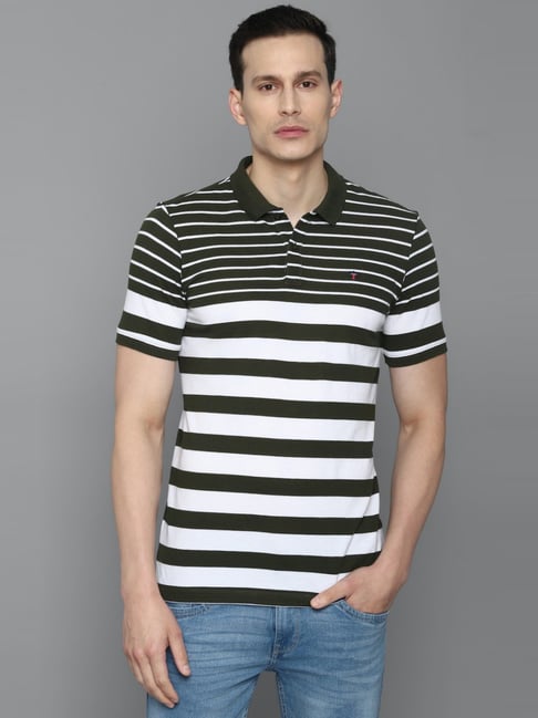 Louis Philippe T-Shirts : Buy Louis Philippe Olive T-shirt Online