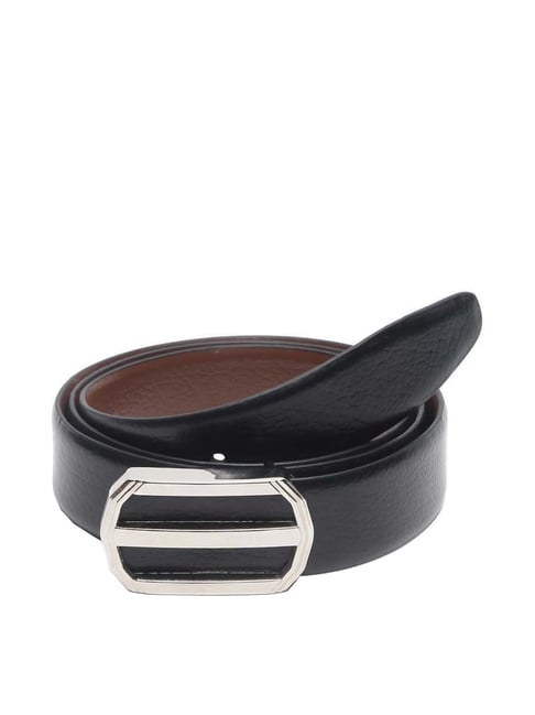 Teakwood Leathers Black Leather Waist Belt for Men