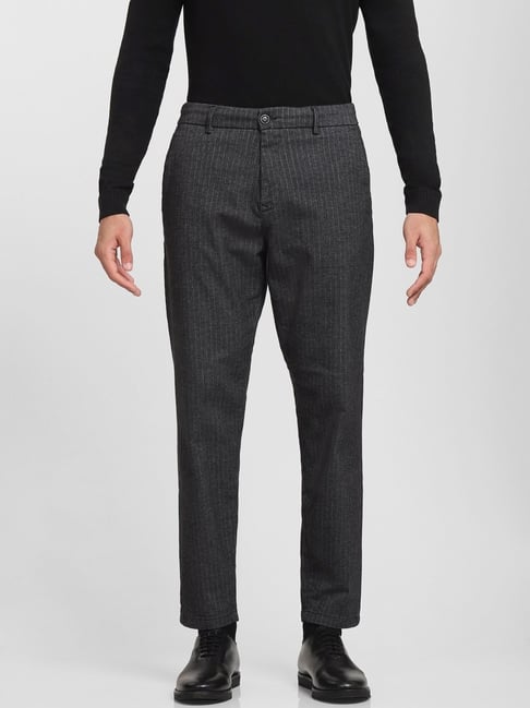 Buy Men's Aurabreeze Grey Linen Pant Online | SNITCH