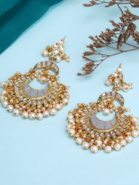 Flipkart.com - Buy TANLOOMS Attractive Party Earrings Moti Tops Artificial  Beads Alloy Stud Earring Online at Best Prices in India