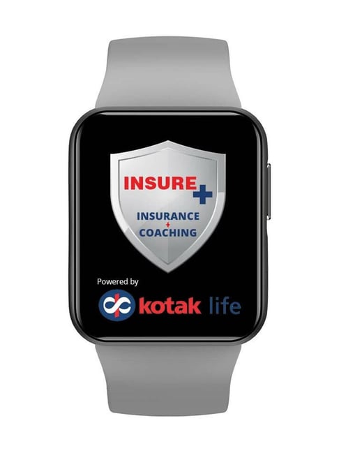GOQii Smart Vital MAX 5 Lakhs Health & 1 Lakhs Life Insurance Covered  Smartwatch (Black Strap, Regular) - Price History